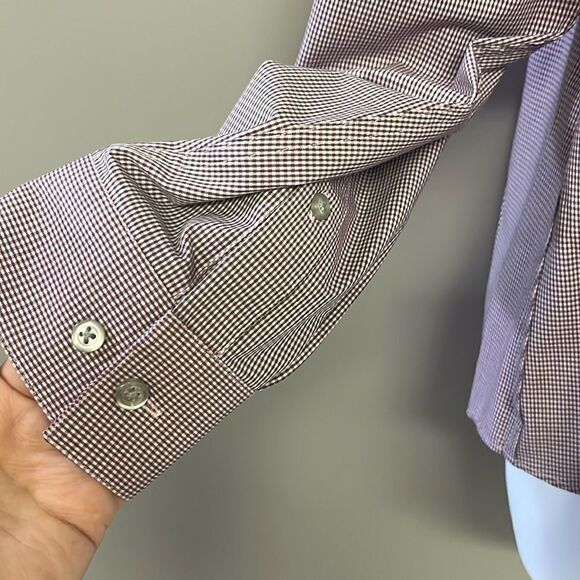 Van Heusen Long Sleeve Collared Button Down Slim Fit Flex3 Dress Shirt-16–16 1/2 - Picture 7 of 16